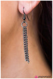 Paparazzi "Top Of The Chain" Black Necklace & Earring Set Paparazzi Jewelry
