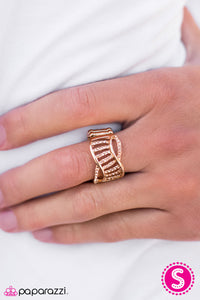 Paparazzi "Top Of The Social Ladder" Gold Ring Paparazzi Jewelry