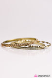 Paparazzi "Toss and Twirl - Brass" bracelet Paparazzi Jewelry