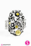 Paparazzi "Toss The Bouquet" Yellow Ring Paparazzi Jewelry