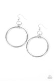 Paparazzi "Total Focus" Silver Earrings Paparazzi Jewelry