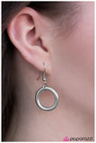 Paparazzi "Totally In Tune" Silver Necklace & Earring Set Paparazzi Jewelry