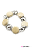 Paparazzi "Totally Toasted" White Bracelet Paparazzi Jewelry