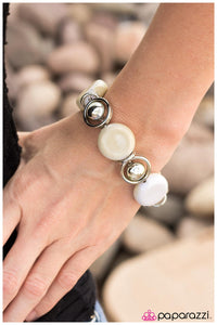 Paparazzi "Totally Toasted" White Bracelet Paparazzi Jewelry