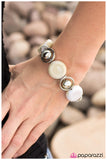 Paparazzi "Totally Toasted" White Bracelet Paparazzi Jewelry