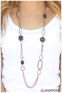 Paparazzi "Totally Twisted" Copper Necklace & Earring Set Paparazzi Jewelry