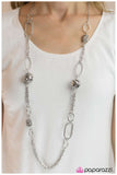 Paparazzi "Totally Twisted" Silver Necklace & Earring Set Paparazzi Jewelry