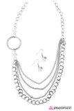 Paparazzi "Totally Worthwhile" White Necklace & Earring Set Paparazzi Jewelry
