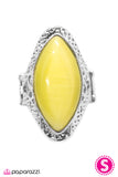 Paparazzi "To The Moon and Back" Yellow Ring Paparazzi Jewelry