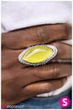 Paparazzi "To The Moon and Back" Yellow Ring Paparazzi Jewelry