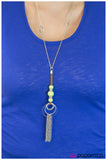 Paparazzi "Touch and Go" Green Necklace & Earring Set Paparazzi Jewelry