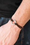 Paparazzi "Tough It Out - Brown" bracelet Paparazzi Jewelry