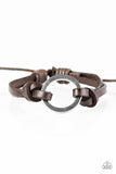 Paparazzi "Tough It Out - Brown" bracelet Paparazzi Jewelry