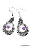 Paparazzi "Touring Abroad" Purple Earrings Paparazzi Jewelry