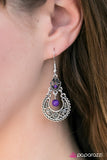 Paparazzi "Touring Abroad" Purple Earrings Paparazzi Jewelry