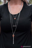 Paparazzi "To Whatever End" Orange Necklace & Earring Set Paparazzi Jewelry