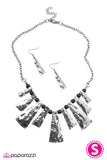 Paparazzi "Traditionally Tribal" Black Necklace & Earring Set Paparazzi Jewelry