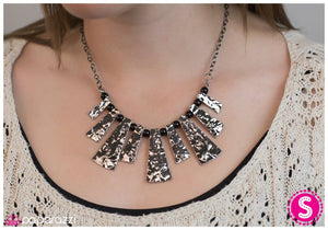 Paparazzi "Traditionally Tribal" Black Necklace & Earring Set Paparazzi Jewelry