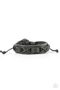 Paparazzi "Trail Finder - Black" bracelet Paparazzi Jewelry