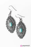 Paparazzi "Trail Queen" Blue Earrings Paparazzi Jewelry