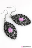 Paparazzi "Trail Queen" Purple Earrings Paparazzi Jewelry