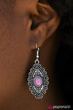 Paparazzi "Trail Queen" Purple Earrings Paparazzi Jewelry