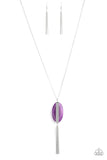 Paparazzi "Tranquility Trend" Purple Necklace & Earring Set Paparazzi Jewelry