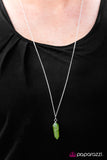 Paparazzi "Tranquil Traveler" Green Necklace & Earring Set Paparazzi Jewelry