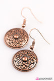 Paparazzi "Traveling Light - Copper" earring Paparazzi Jewelry