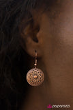 Paparazzi "Traveling Light - Copper" earring Paparazzi Jewelry