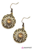 Paparazzi "Treasure Hunt" Brass Earrings Paparazzi Jewelry