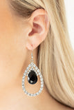 Paparazzi VINTAGE VAULT "Trendsetting Twinkle" Black Earrings Paparazzi Jewelry