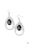 Paparazzi VINTAGE VAULT "Trendsetting Twinkle" Black Earrings Paparazzi Jewelry