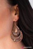 Paparazzi "Trials and TRIBAL-ations - Copper" earring Paparazzi Jewelry