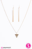 Paparazzi "TRI and Catch Me - Gold" necklace Paparazzi Jewelry