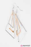 Paparazzi "Triangle Trifecta - Gold" earring Paparazzi Jewelry