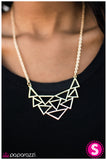 Paparazzi "TRI As I May - Gold" necklace Paparazzi Jewelry