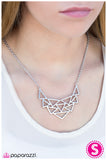 Paparazzi "TRI As I May - Silver" necklace Paparazzi Jewelry