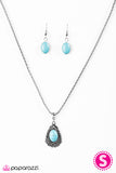 Paparazzi "Tribal Enchantment" Blue Necklace & Earring Set Paparazzi Jewelry