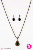 Paparazzi "Tribal Enchantment" Brass Necklace & Earring Set Paparazzi Jewelry