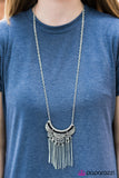 Paparazzi "Tribal Fusion - Black" necklace Paparazzi Jewelry
