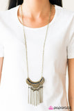 Paparazzi "Tribal Fusion - Brass" necklace Paparazzi Jewelry