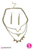 Paparazzi "TRI-bal Style - Green" necklace Paparazzi Jewelry