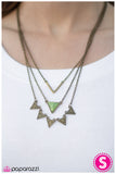Paparazzi "TRI-bal Style - Green" necklace Paparazzi Jewelry