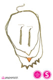 Paparazzi "TRI-bal Style - Orange" necklace Paparazzi Jewelry