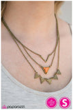 Paparazzi "TRI-bal Style - Orange" necklace Paparazzi Jewelry