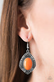 Paparazzi "Tribal Trend" Orange Earrings Paparazzi Jewelry