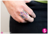 Paparazzi "Trilogy - Pink" ring Paparazzi Jewelry