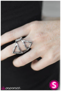 Paparazzi "TRI Me - Silver" ring Paparazzi Jewelry