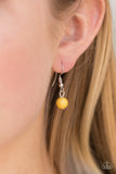 Paparazzi "Triple Tango"Yellow Necklace & Earring Set Paparazzi Jewelry